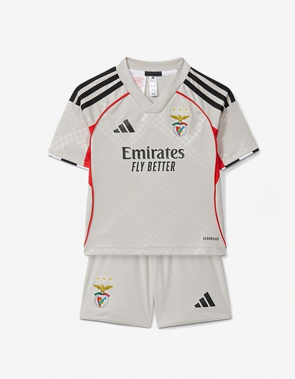 T-shirt e Pantaloncini Bambino Benfica Away 2025/26
