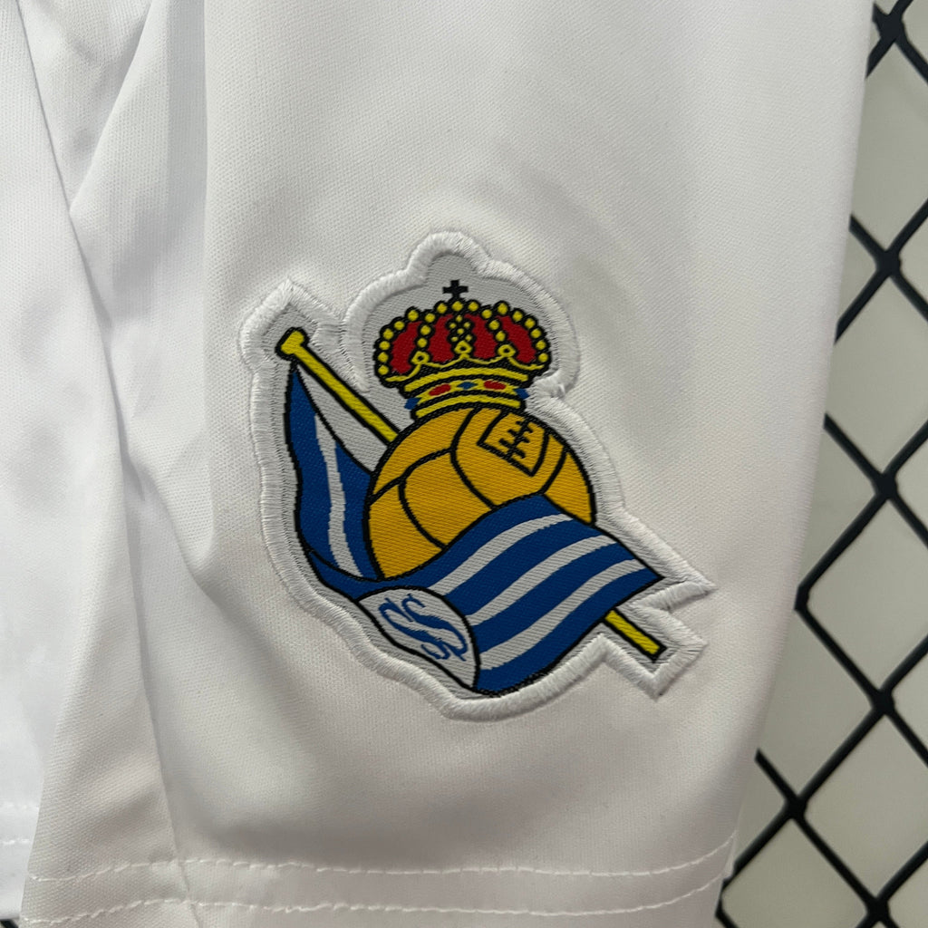 T-shirt e Pantaloncini Bambino Real Sociedad Home 2024/25