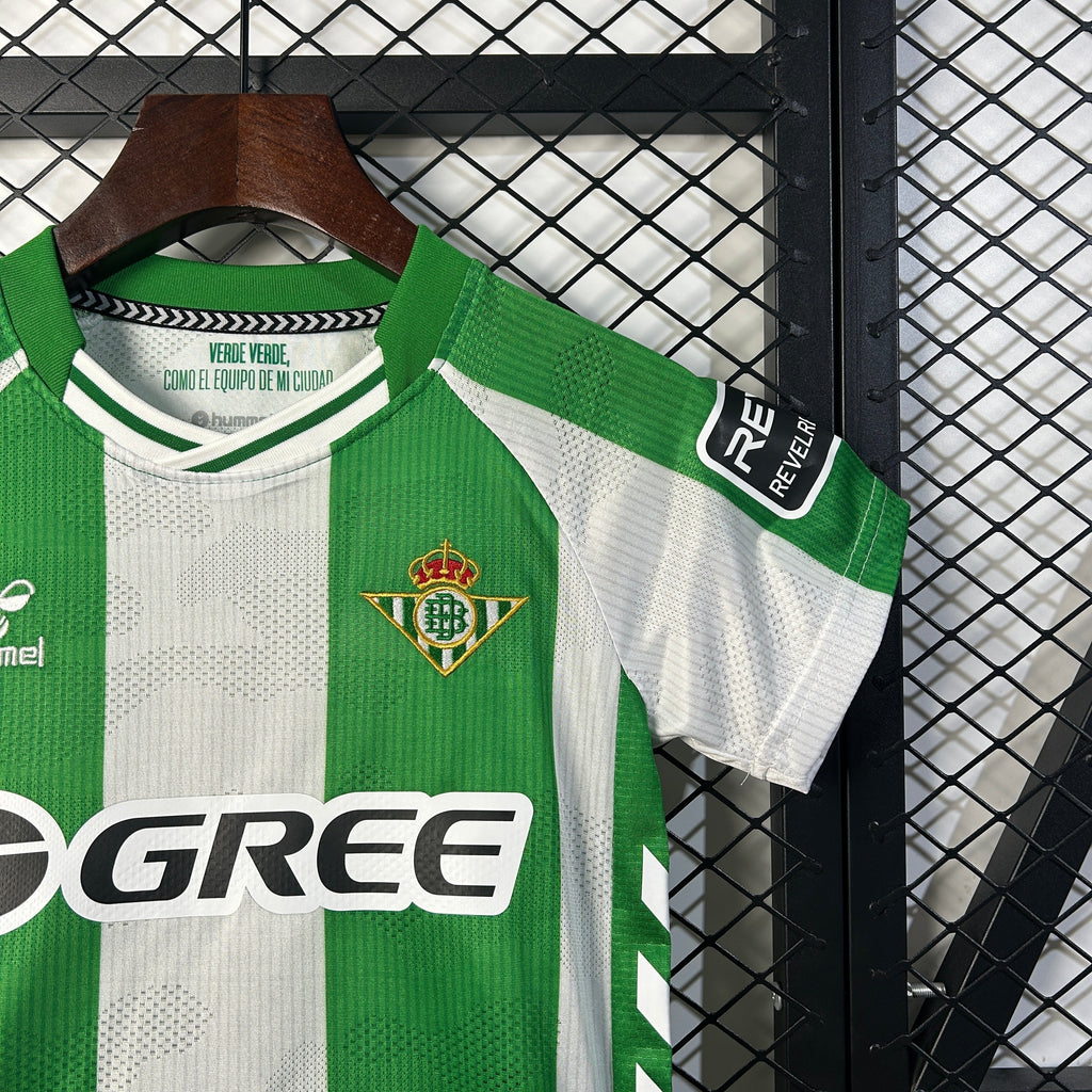 T-shirt e Pantaloncini Bambino Real Betis Home 2025/26