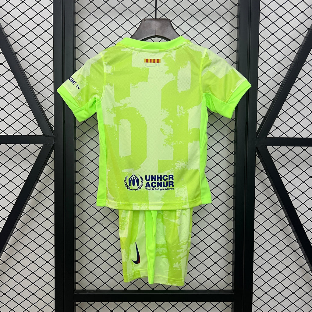 T-shirt e Pantaloncini Bambino FC Barcelona Third 2024/25