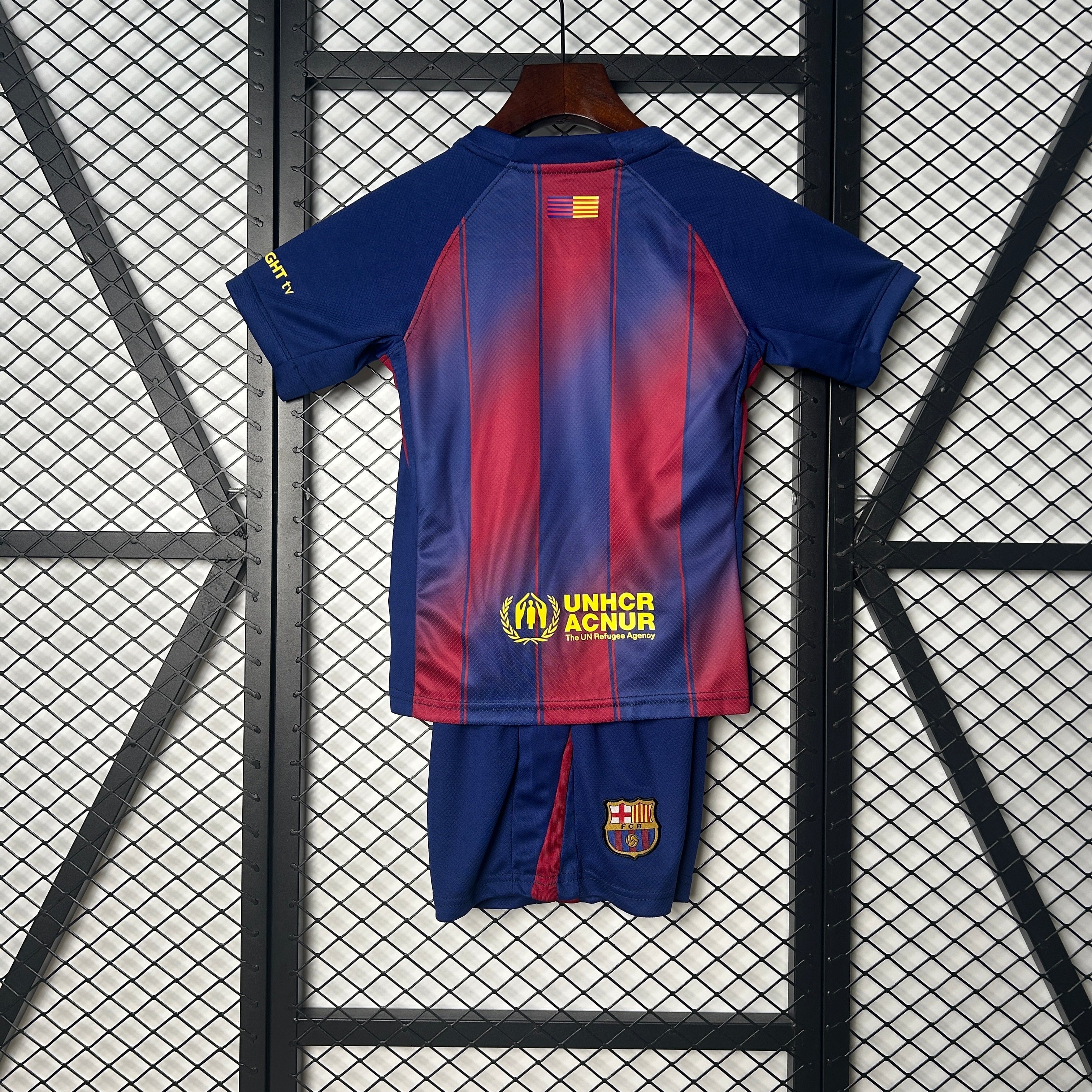 T-shirt e Pantaloncini Bambino FC Barcelona Home 2025/26