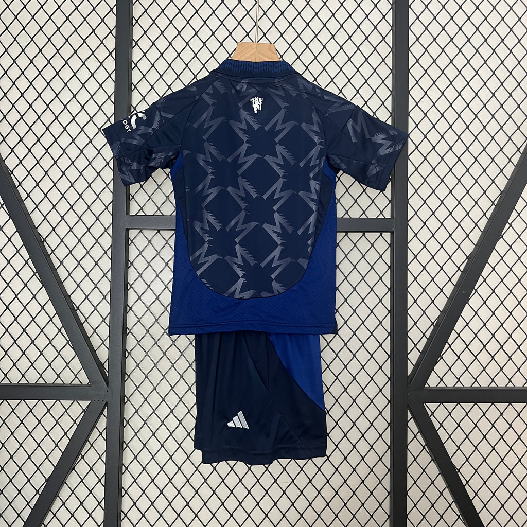 T-shirt e Pantaloncini Bambino Manchester United Away 2024/25