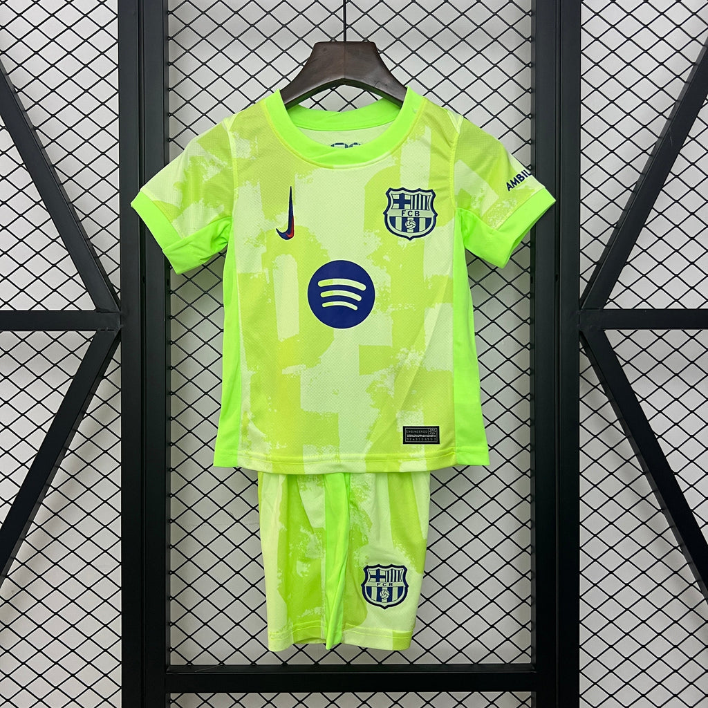 T-shirt e Pantaloncini Bambino FC Barcelona Third 2024/25