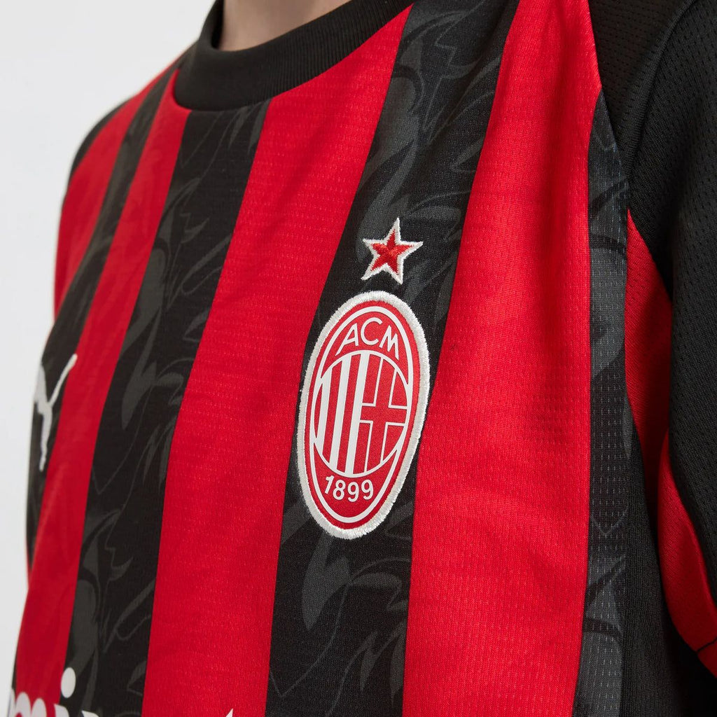 T-shirt e Pantaloncini Bambino A.C Milan Home 2025/26 - Con Calzettoni