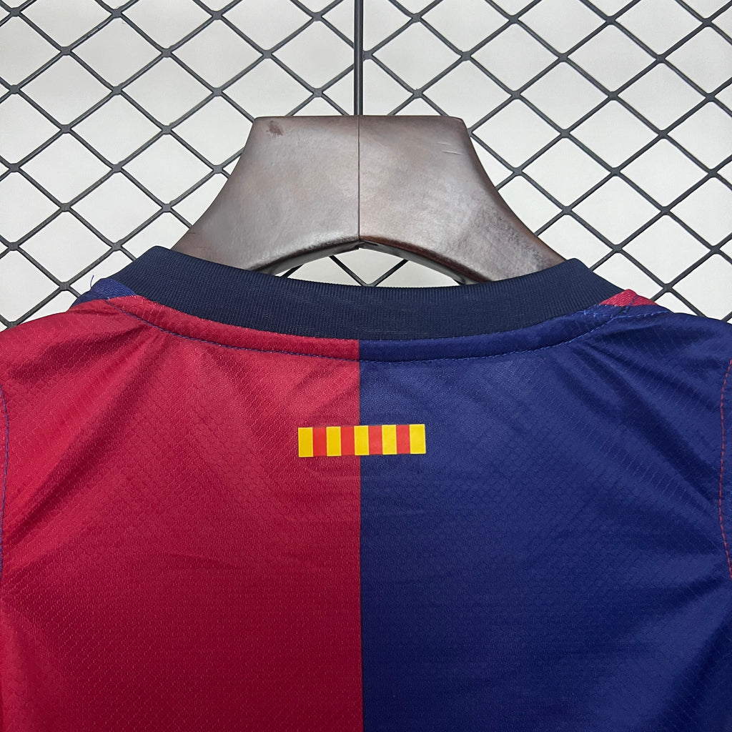 T-shirt e Pantaloncini Bambino FC Barcelona Home 2024/25