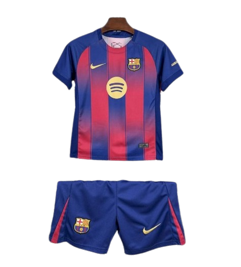 T-shirt e Pantaloncini Bambino FC Barcelona Home 2025/26