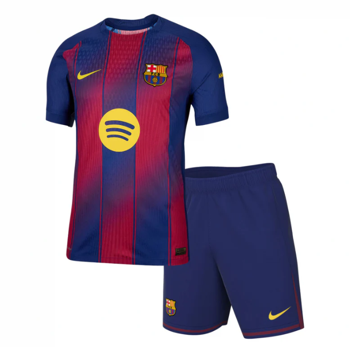 T-shirt e Pantaloncini Bambino FC Barcelona Home 2025/26