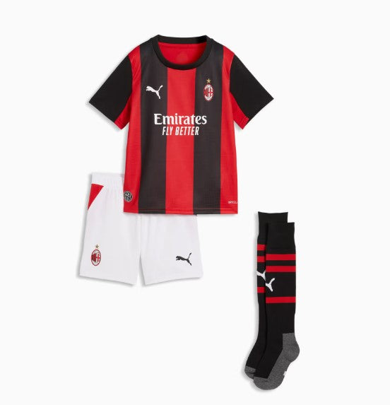 T-shirt e Pantaloncini Bambino A.C Milan Home 2026/27 - Con Calzettoni