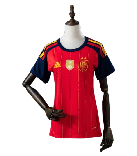 Maglia Spagna Home 26/27 - Due volte Campione del Mondo ⭐⭐ - Con Patch - Femminile