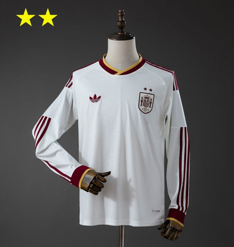 Maglia Manica Lunga Spagna Away 26/27 - Due volte Campione del Mondo ⭐⭐