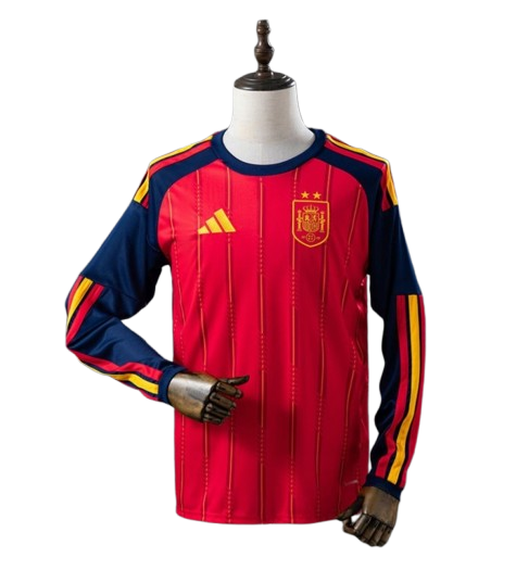 Maglia Manica Lunga Spagna Home 26/27 - Due volte Campione del Mondo ⭐⭐