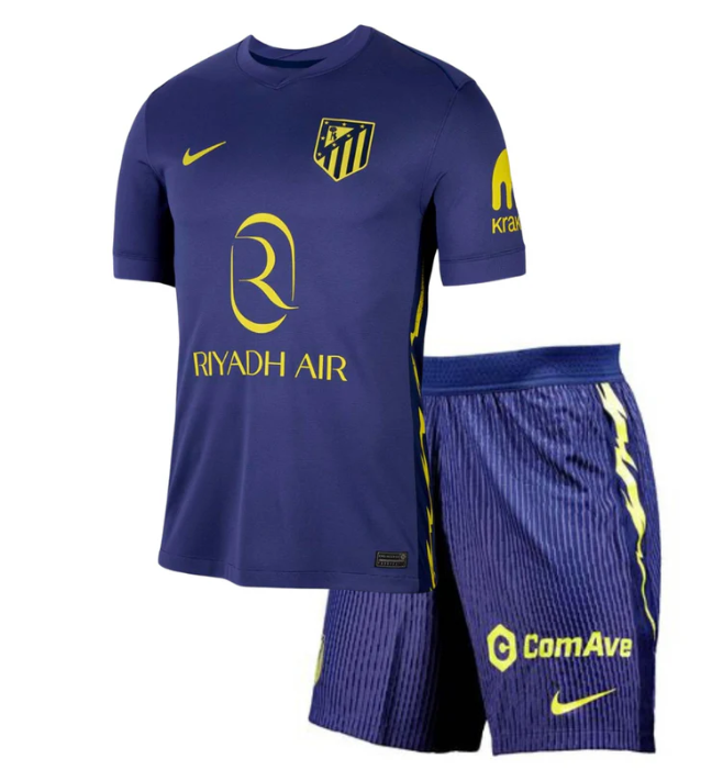 T-shirt e Pantaloncini Bambino Atletico de Madrid Away 2025/26
