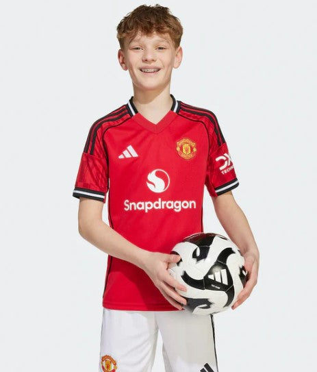 T-shirt e Pantaloncini Bambino Manchester United Home 2025/26