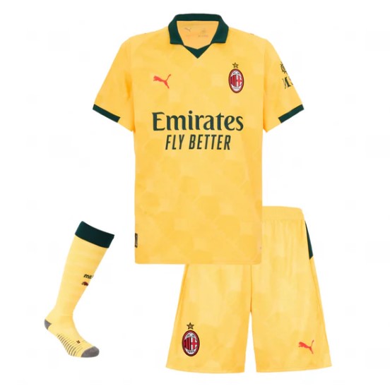T-shirt e Pantaloncini Bambino A.C Milan Away 2025/26 - Con Calzettoni