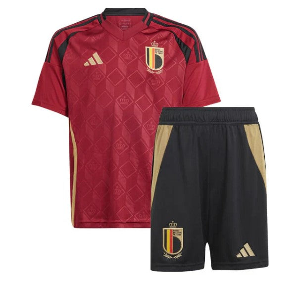 T-shirt e Pantaloncini Bambino Belgio Home 2025/26