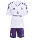 T-shirt e Pantaloncini Bambino Manchester United Away 2025/26