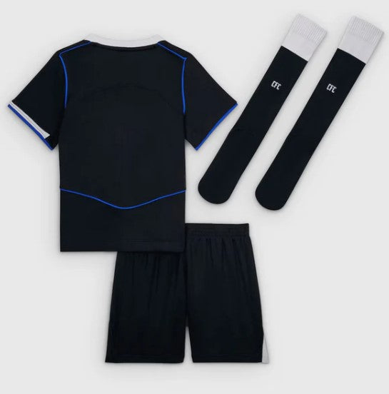 T-shirt e Pantaloncini Bambino Chelsea Third 2025/26 - Con Calzettoni