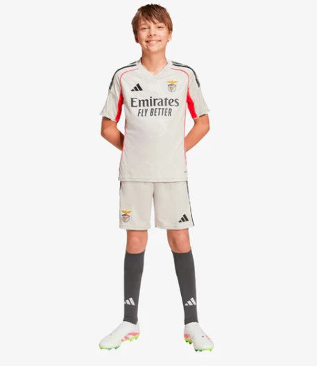 T-shirt e Pantaloncini Bambino Benfica Away 2025/26