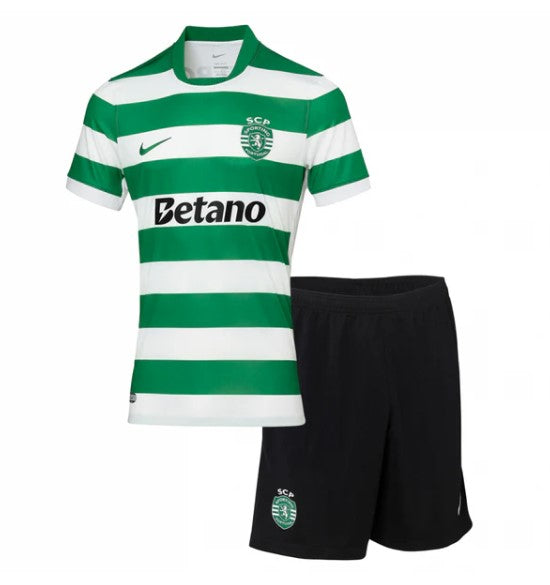 T-shirt e Pantaloncini Bambino Sporting Home 2025/26