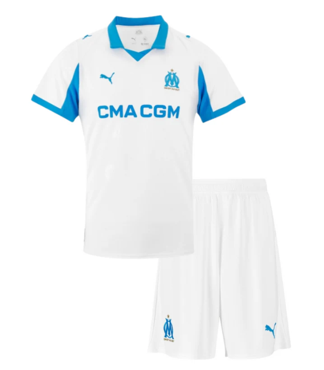 T-shirt e Pantaloncini Bambino Olympique de Marseille Home 2025/26
