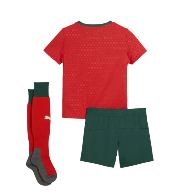 T-shirt e Pantaloncini Bambino Portogallo Home 2025/26 - Con Calzettoni