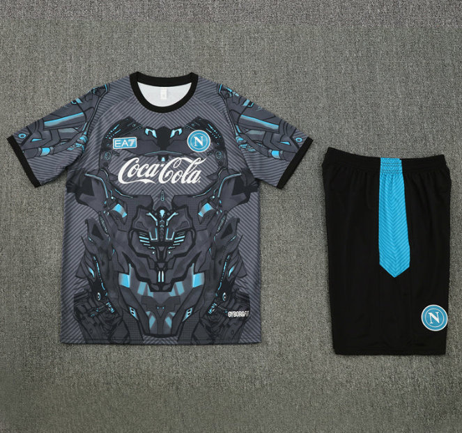Maglia e Pantaloncini da Allenamento Bambino SSC Napoli 2025/26