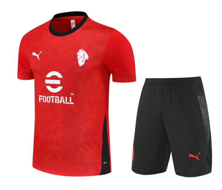 Maglia e Pantaloncini da Allenamento Bambino AC Milan 2025/26