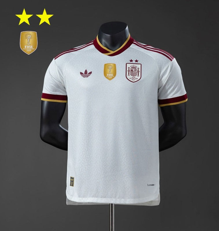 Maglia Spagna Away 26/27 - Due volte Campione del Mondo ⭐⭐ - Con Patch - Versione Giocatore