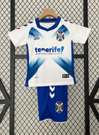 T-shirt e Pantaloncini Bambino CD Tenerife Home 2024/25 -  Con Patch LaLiga
