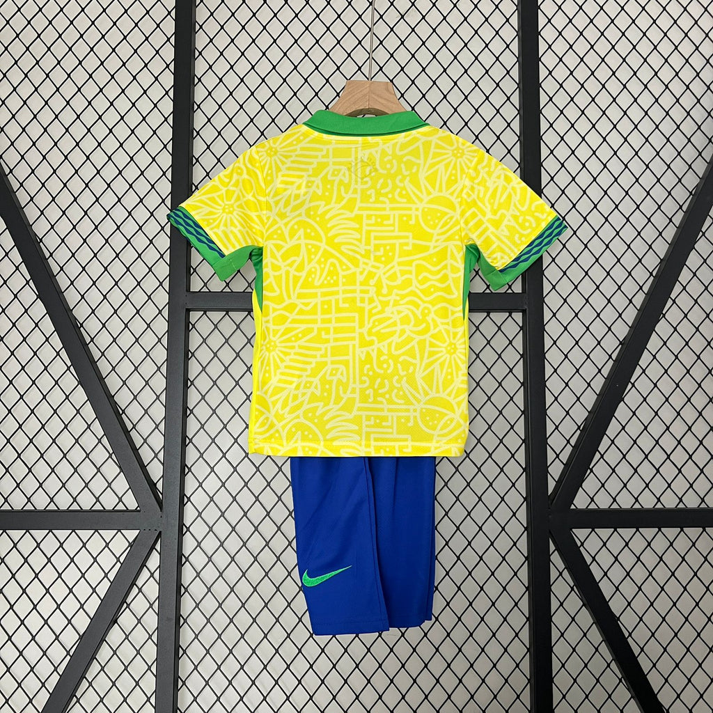 T-shirt e Pantaloncini Bambino Brasile 2024/25