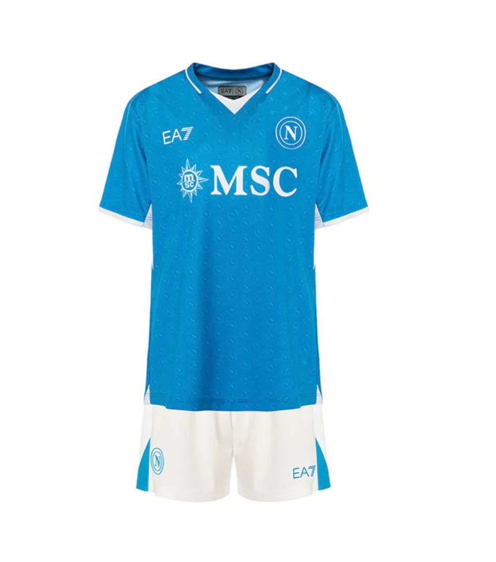 T-shirt e Pantaloncini Bambino Napoli Home 2024/25