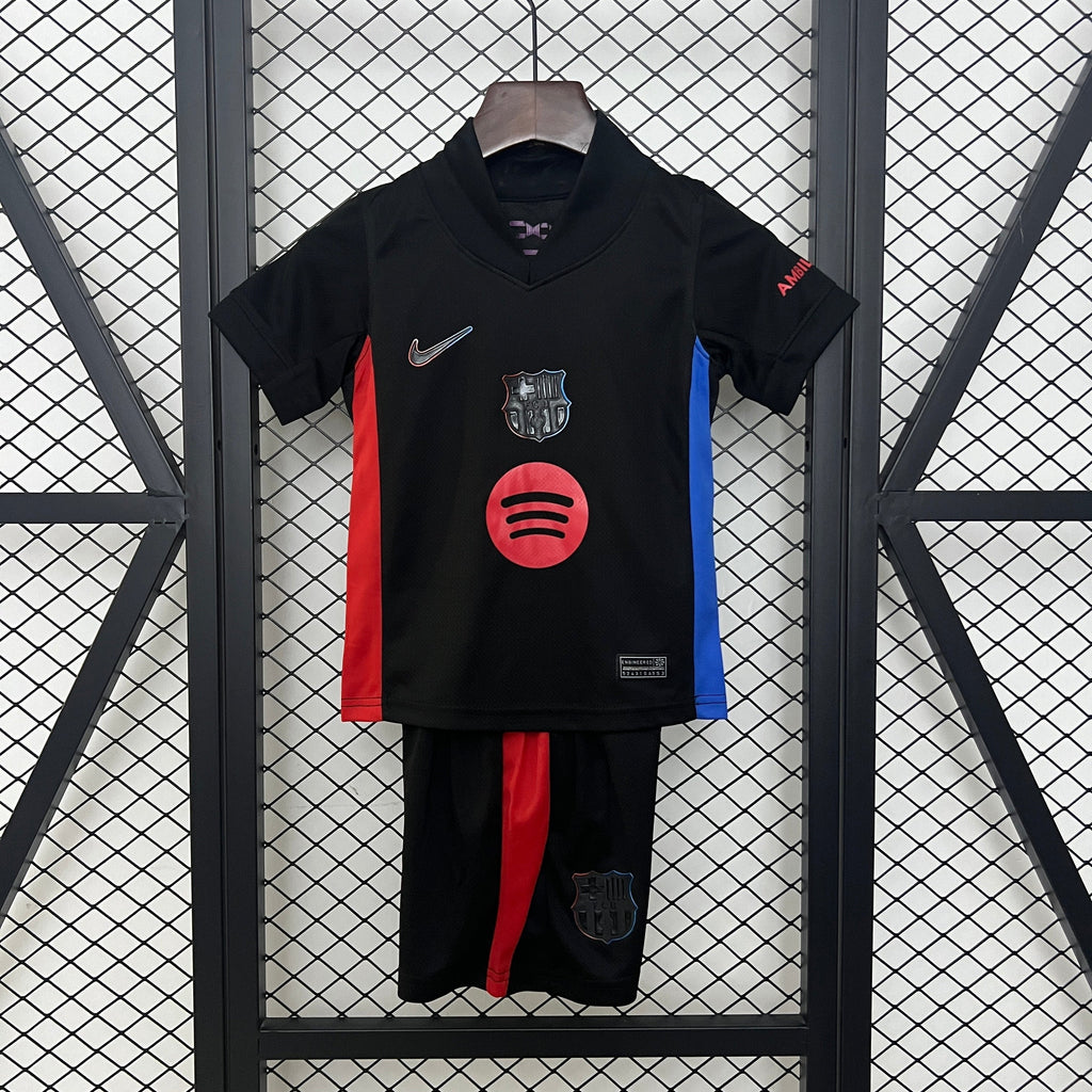 T-shirt e Pantaloncini Bambino FC Barcelona Away 2024/25