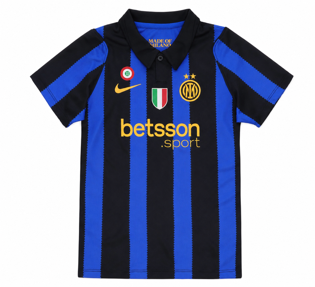 T-shirt e Pantaloncini Bambino Inter Home 2026/27 - Scudetto + Coccarda
