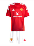 T-shirt e Pantaloncini Bambino Manchester United Home 2024/25