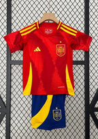 T-shirt e Pantaloncini Bambino Spagna Home 2024/25