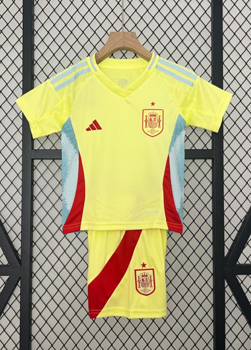 T-shirt e Pantaloncini Bambino Espagna Away 2024/25
