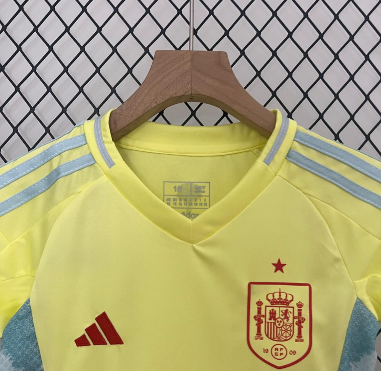 T-shirt e Pantaloncini Bambino Espagna Away 2024/25