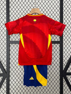 T-shirt e Pantaloncini Bambino Spagna Home 2024/25