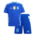 T-shirt e Pantaloncini Bambino Argentina 2024/25 - Con Patch da Campione del Mondo