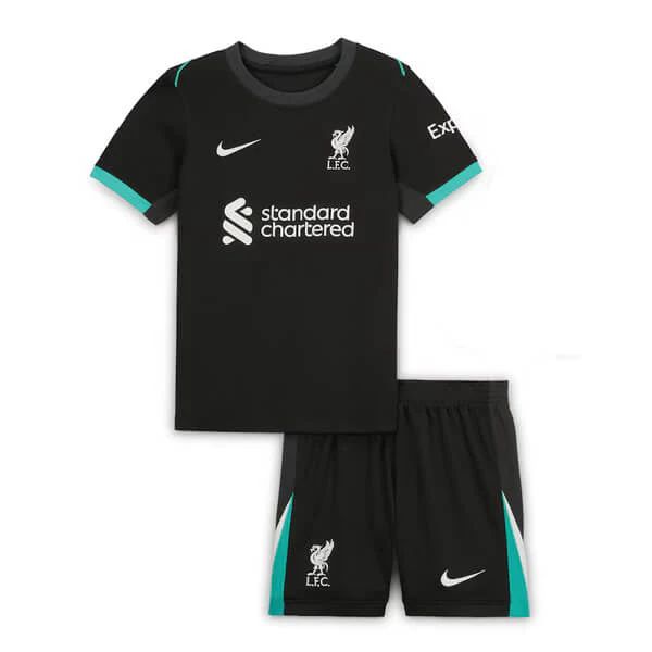 T-shirt e Pantaloncini Bambino Liverpool Away 2024/25