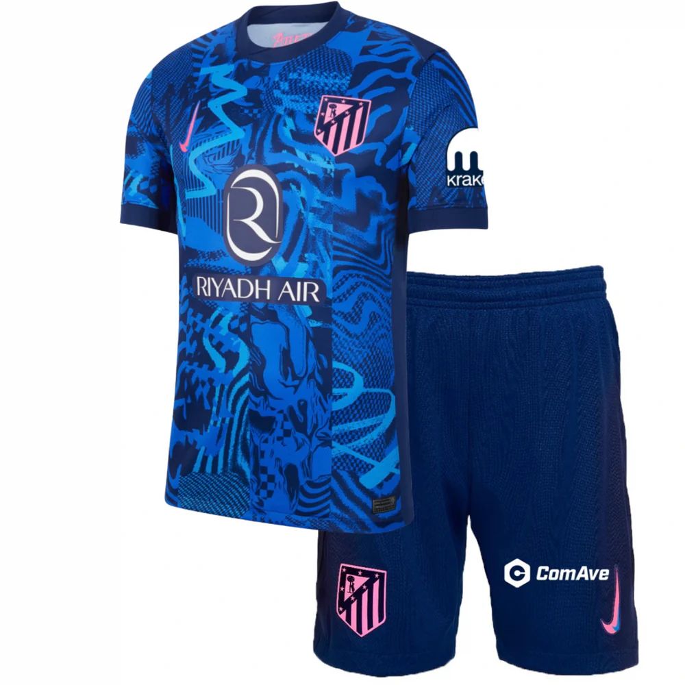 T-shirt e Pantaloncini Bambino Atletico de Madrid Third 2024/25