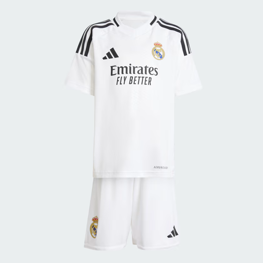 T-shirt e Pantaloncini Bambino Real Madrid Home 2024/25