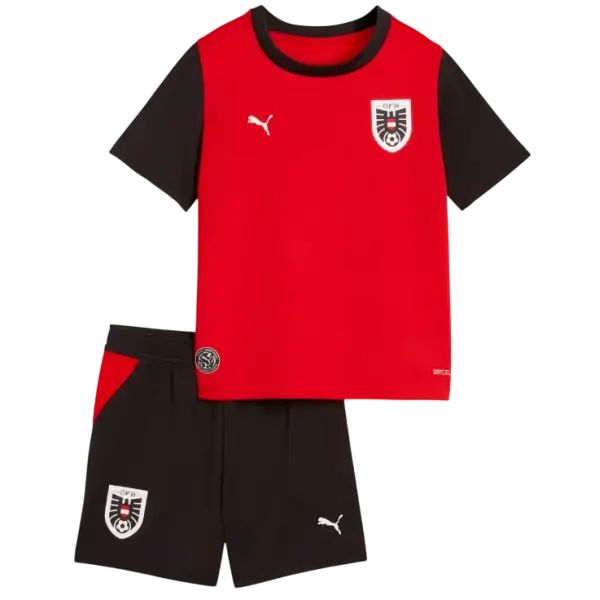 T-shirt e Pantaloncini Bambino Austria Home 2026/27