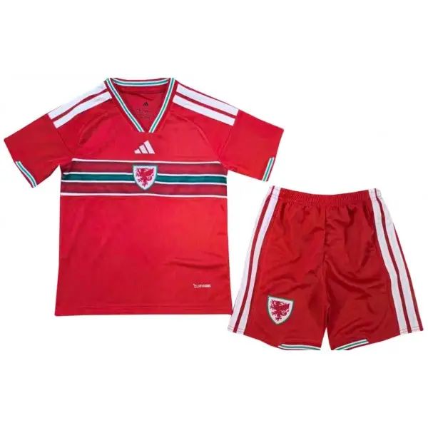 T-shirt e Pantaloncini Bambino Galles Home 2026/27