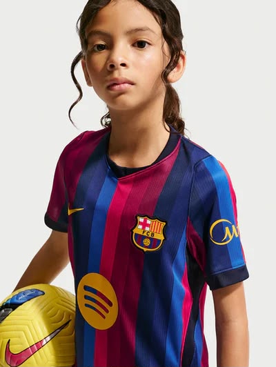 T-shirt e Pantaloncini Bambino FC Barcelona Home 2026/27