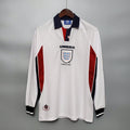 Camisa Manga Longa Seleção Inglaterra 1998 Umbro - Branco - DA Sports Oficial