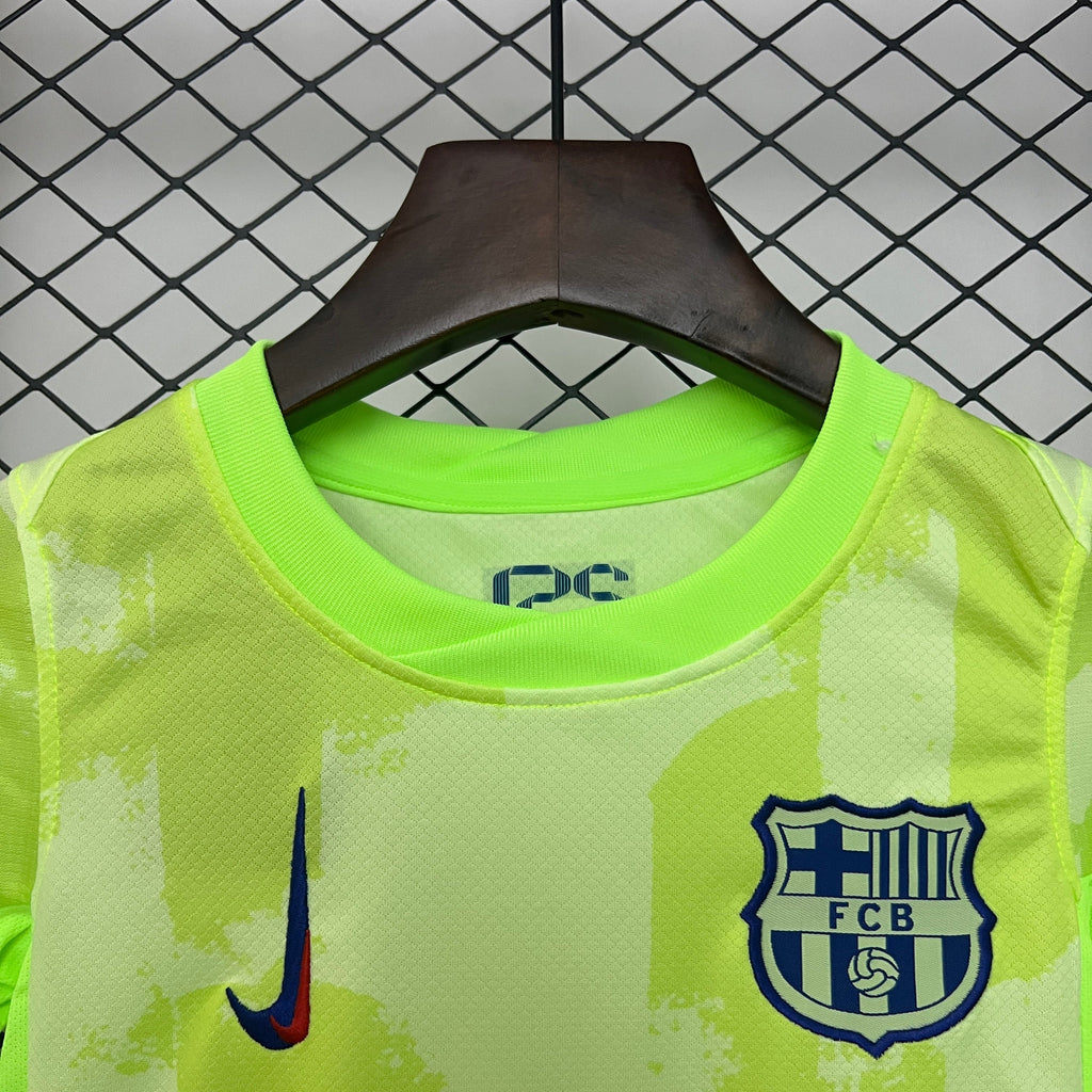 T-shirt e Pantaloncini Bambino FC Barcelona Third 2024/25