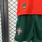 T-shirt e Pantaloncini Bambino Portugal Home 2025/26